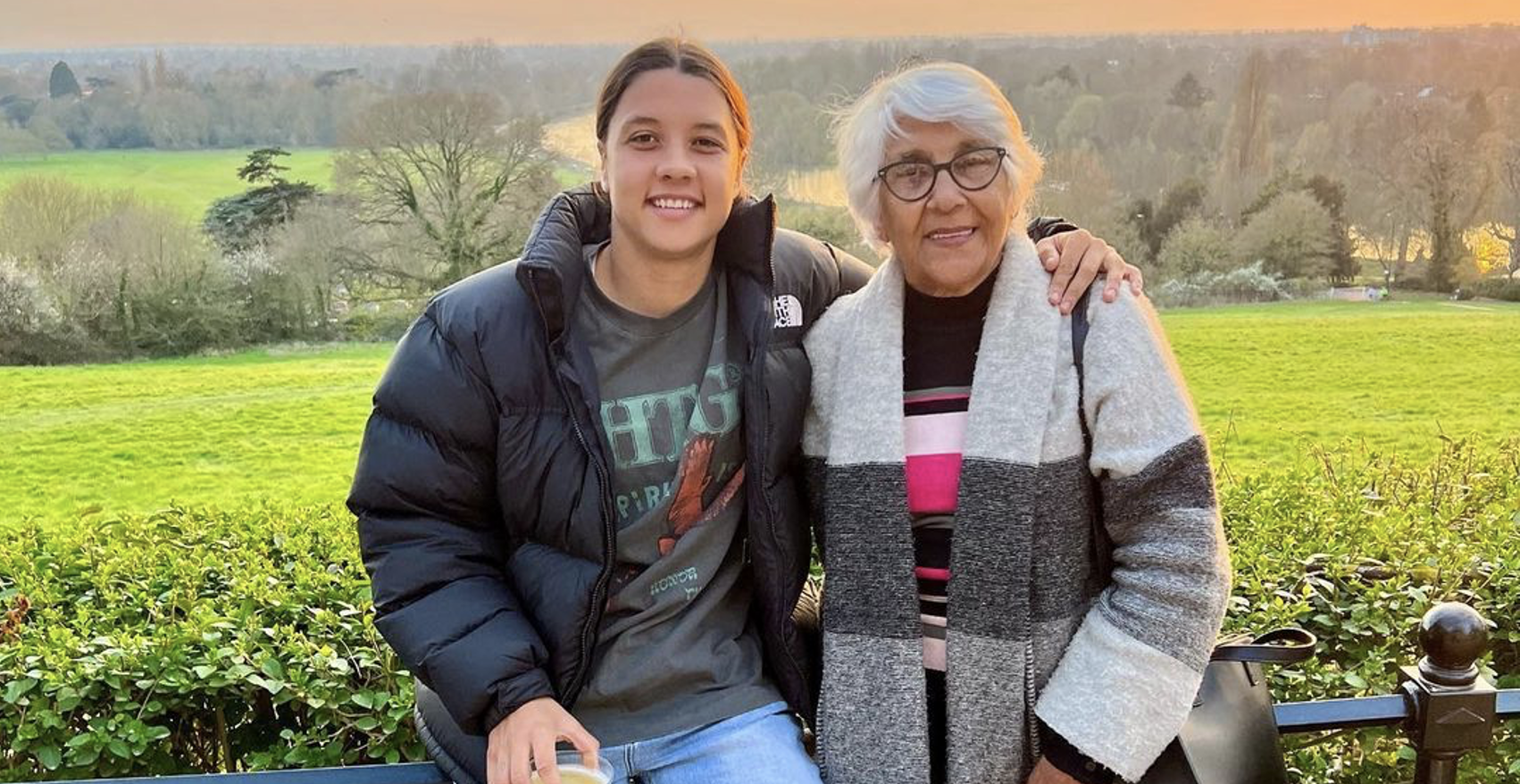 Sam Kerr and grandmother