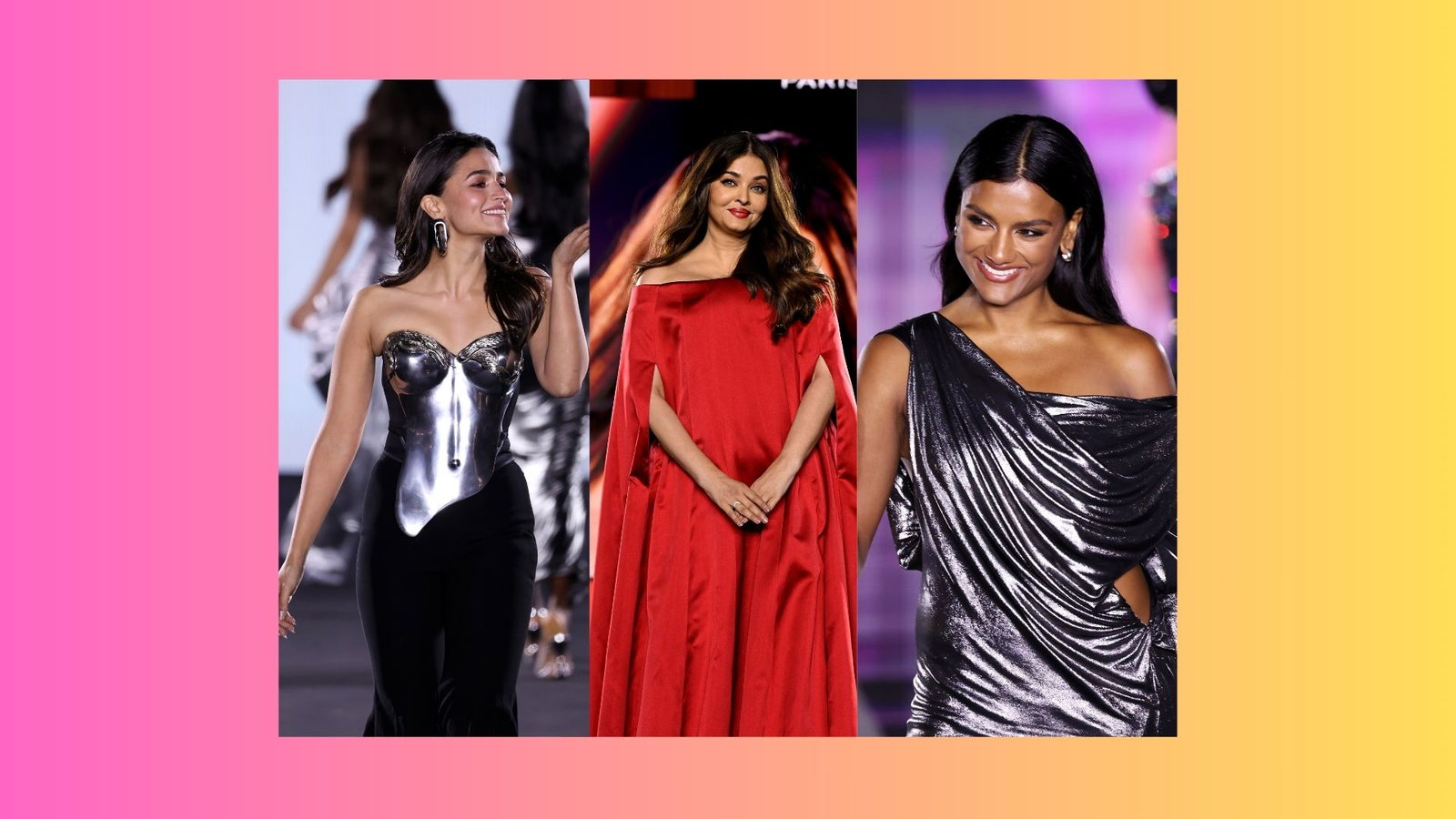 Simone Ashley, Aishwarya Rai Bachchan & Alia Bhatt Rep Brown Beauty On L’Oréal Paris Runway