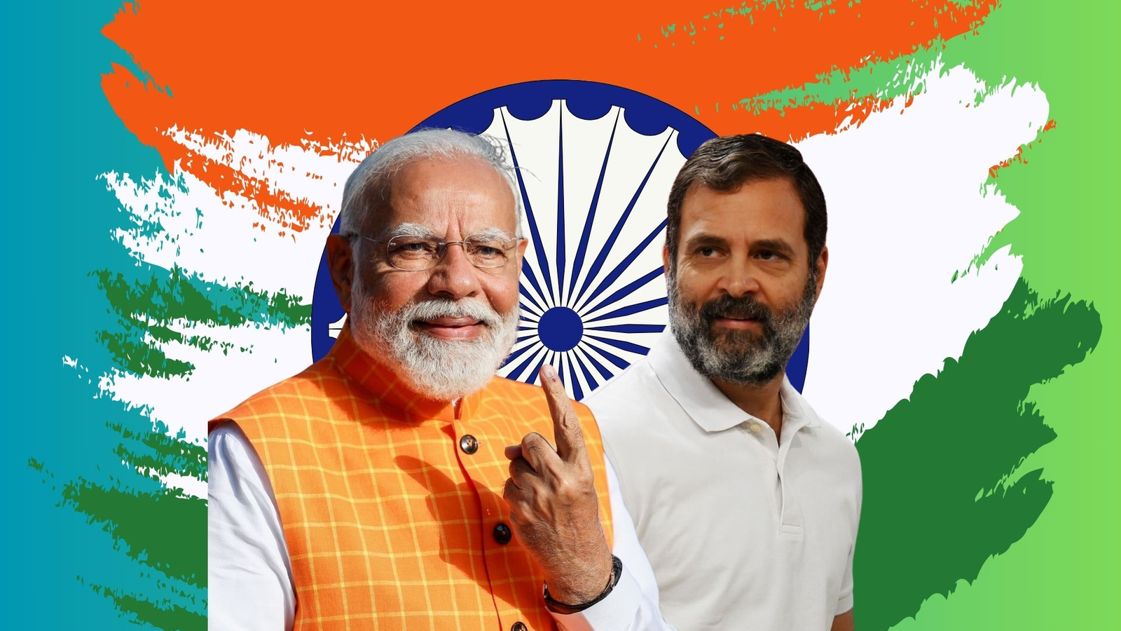 Narendra Modi and Rahul Gandhi