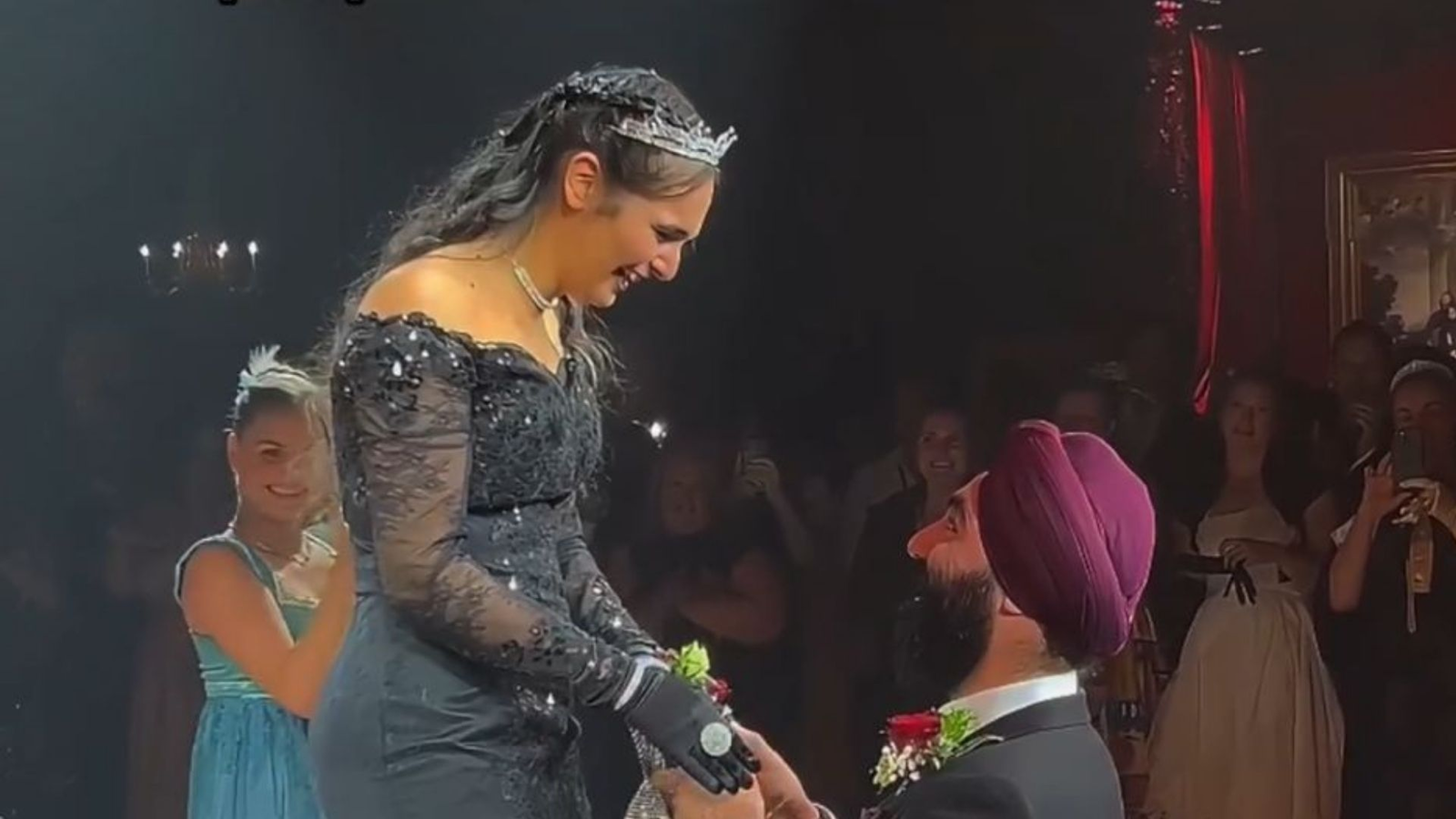 Gursehaj Singh and Harleen Kaur get engaged at Bridgerton event in Melbourne